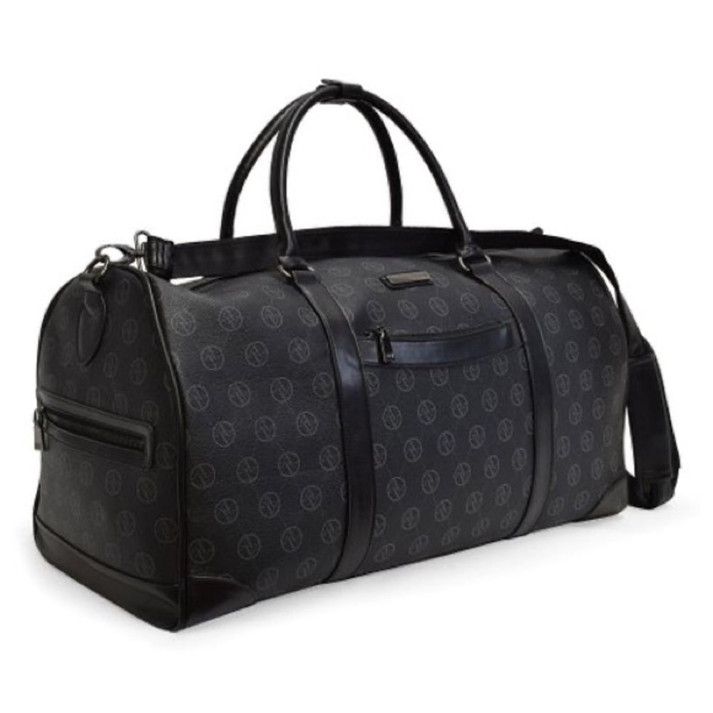 Adrienne Vittadini Black Signature Duffel Bag